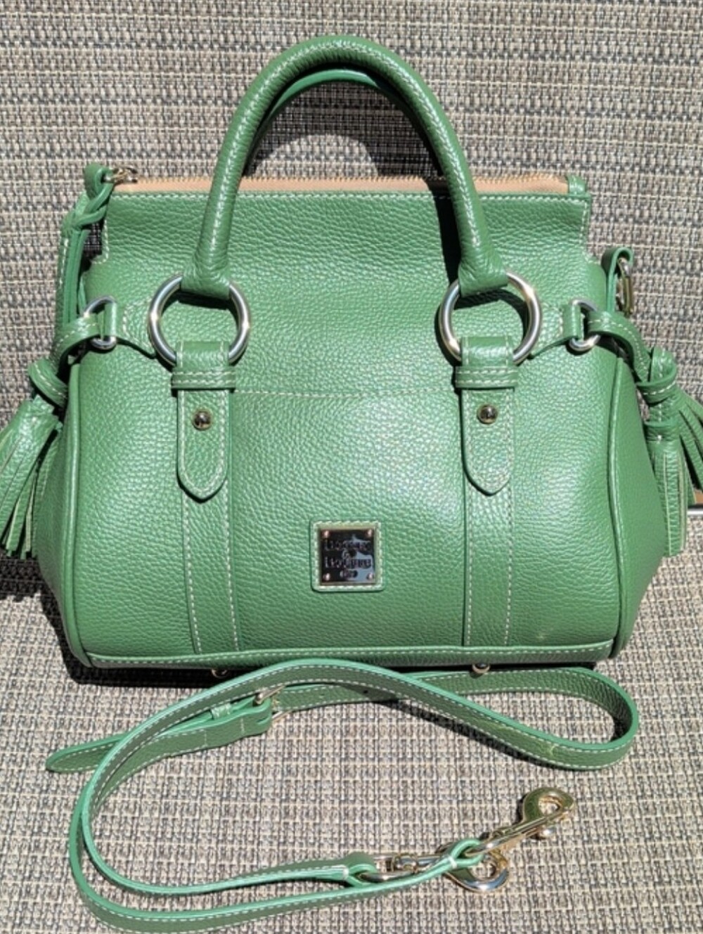 Dooney & Bourke Lucca Leather Satchel (V1750204) (Style #BLUCA2507GSGS) EUC